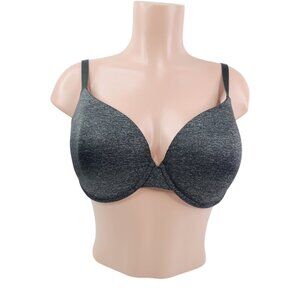 Victoria's Secret Women's Dark Grey Uplift Semi Demi Push-Up Bra Size 36DDD